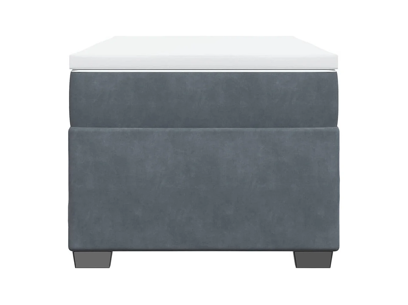 Sommier à lattes de lit avec matelas Gris foncé 100x200 cm