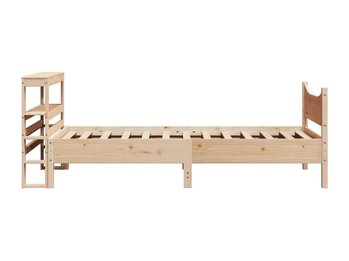 Cadre de lit avec tête de lit 90x200 cm bois de pin massif