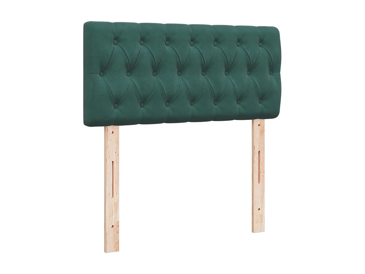 Boxspring met matras fluweel donkergroen 90x200 cm