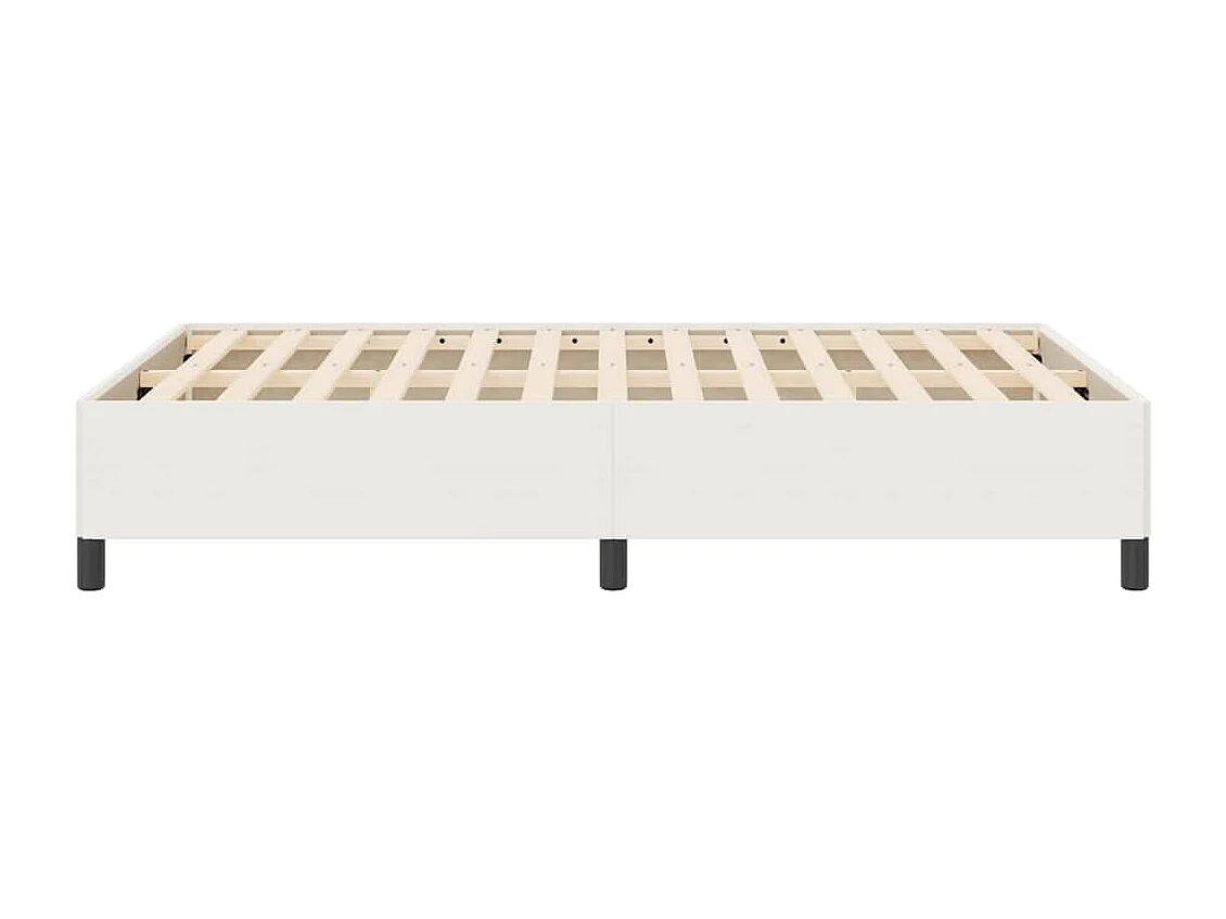 Cama Box Creme 140 x 200 cm Tecido de Veludo Cotele