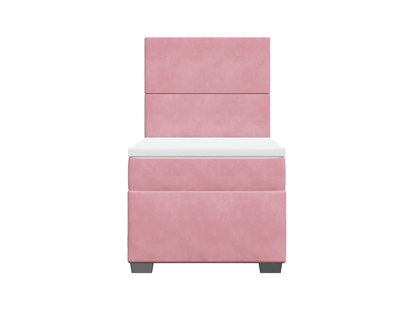 Sommier à lattes de lit avec matelas Rose 100x200 cm Velours