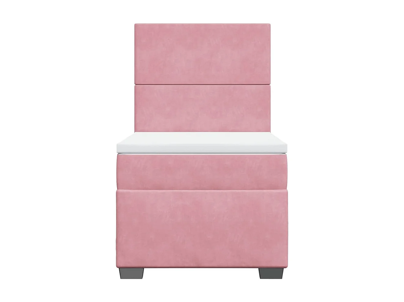 Sommier à lattes de lit avec matelas Rose 100x200 cm Velours