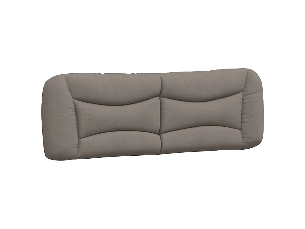 Cama com colchão Hvar 160x200 cm tecido castanho-acinzentado
