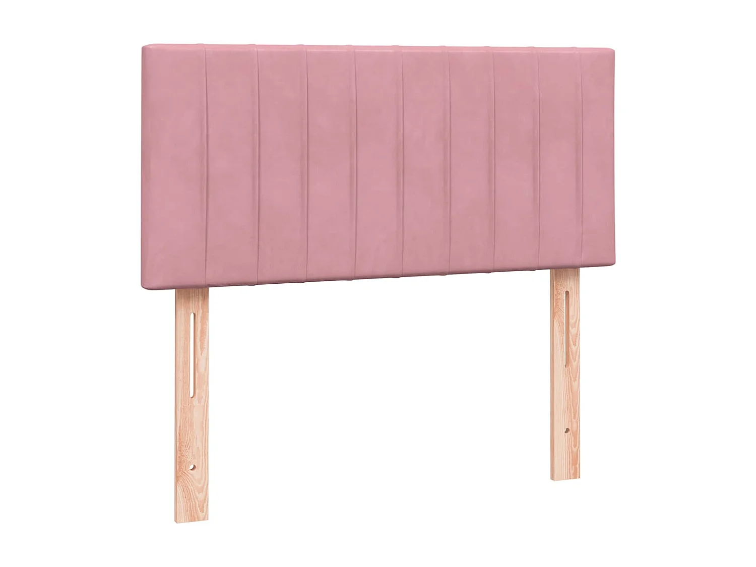 Boxspringbett mit Matratze Rosa 90x220 cm Samt