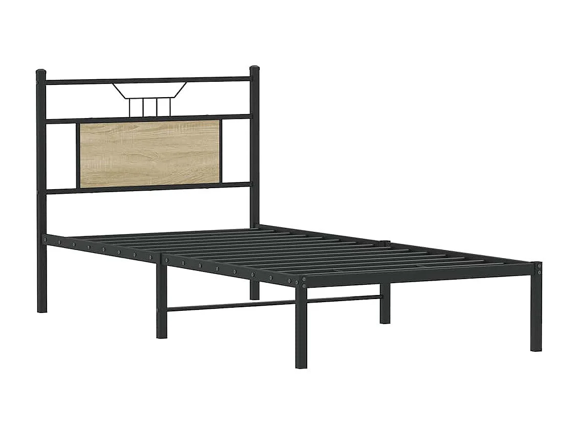 Bettgestell ohne Matratze Sonoma-Eiche 90x190 cm Holzwerkstoff