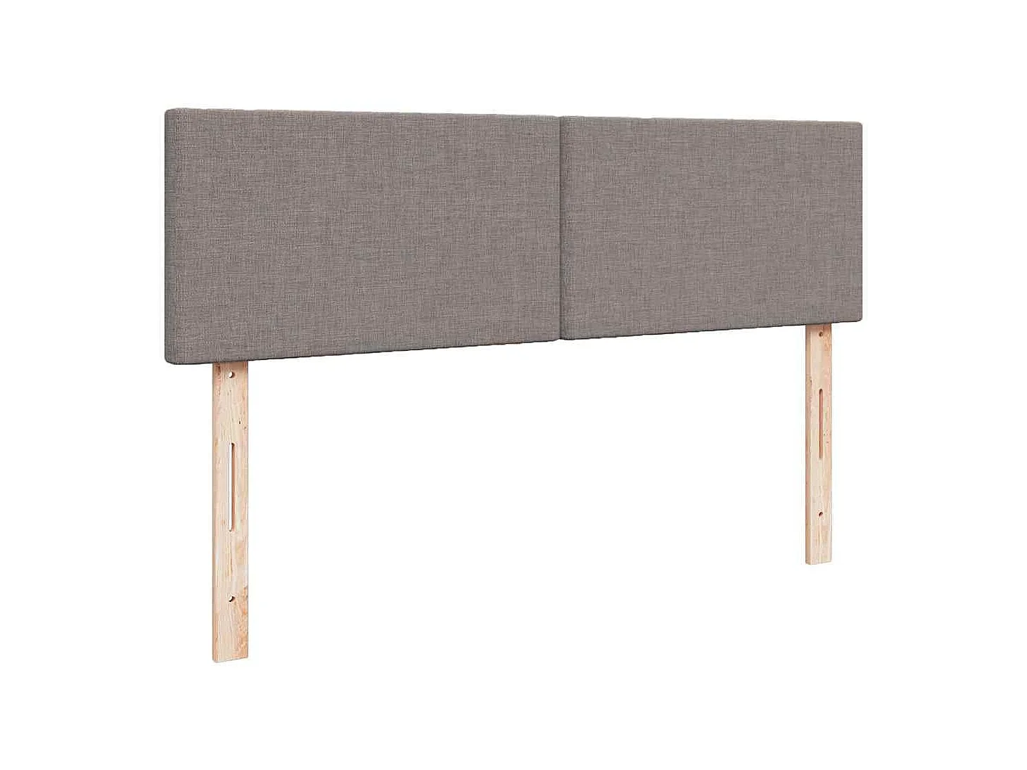 Pouf Letto con Materasso Tortora 140x200 cm in Tessuto