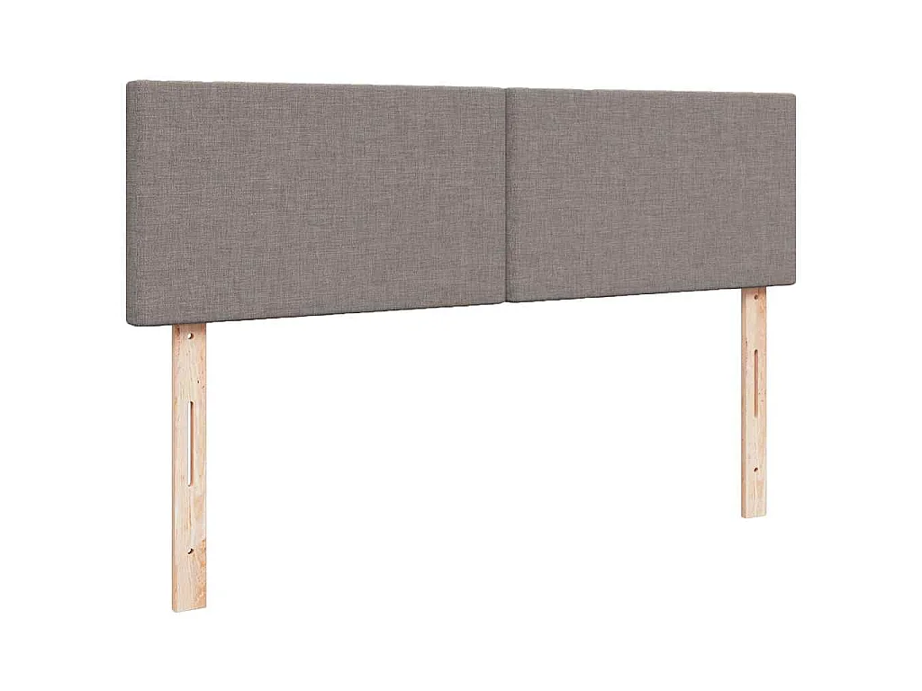 Bed met matras 140x200 cm stof taupe
