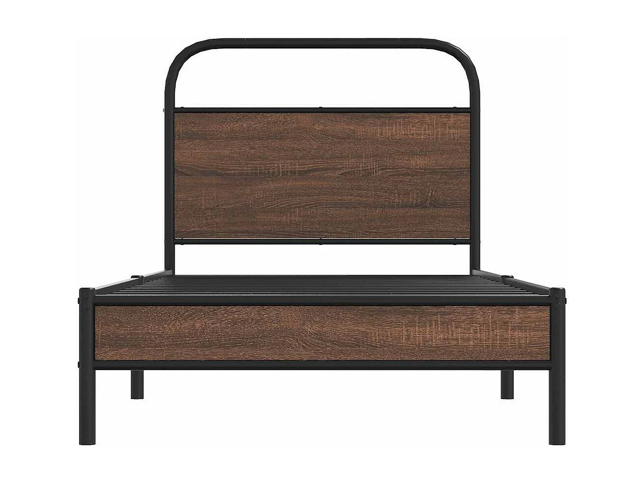 Cadre de lit sans matelas 100x200 cm chêne marron