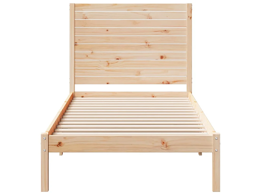 Cadre de lit extra long sans matelas 90x220 cm bois massif