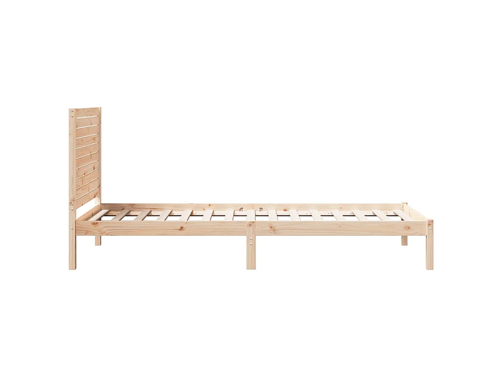 Cadre de lit extra long sans matelas 90x220 cm bois massif