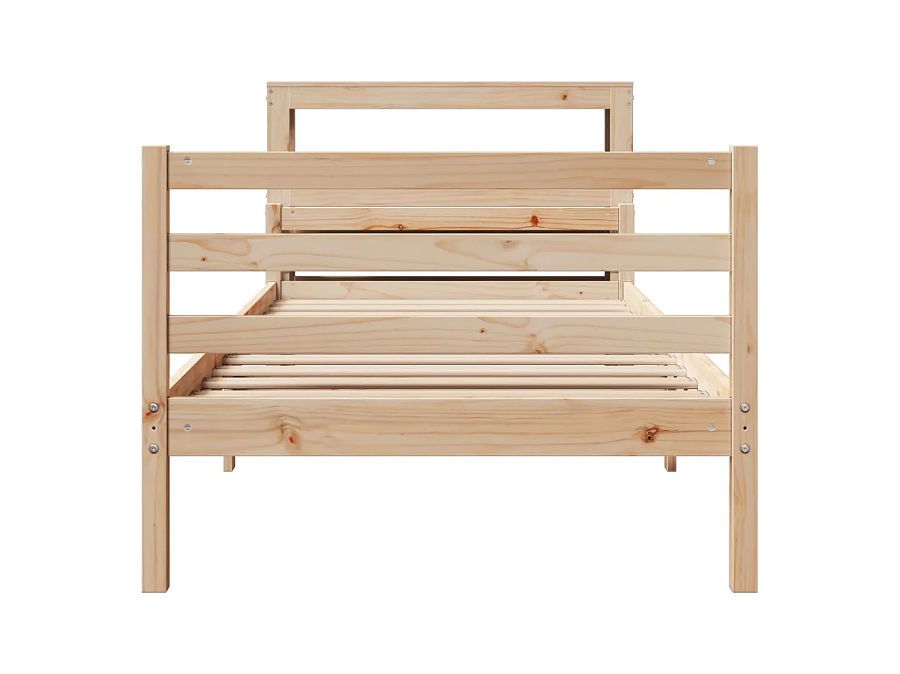 Cadre de lit avec tête de lit sans matelas 100x200 cm