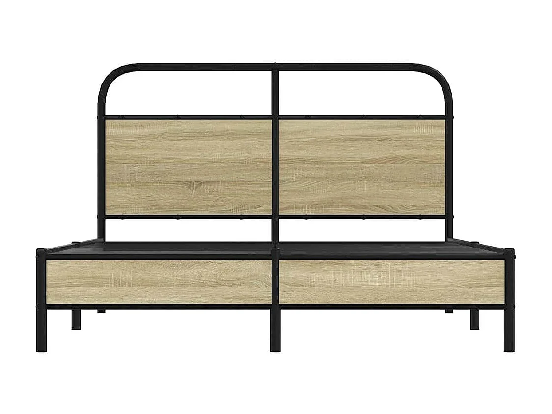 Bedframe zonder matras bewerkt hout sonoma eikenkleur 140x190cm