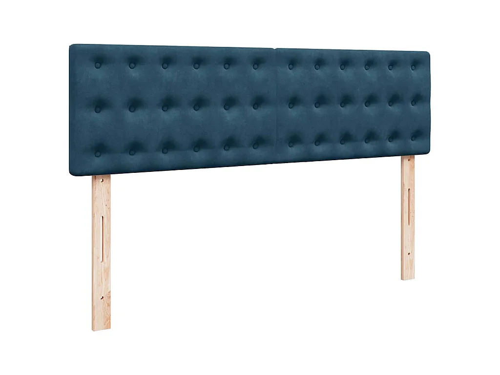 Estructura de cama otomana con colchón azul oscuro 160x200 cm