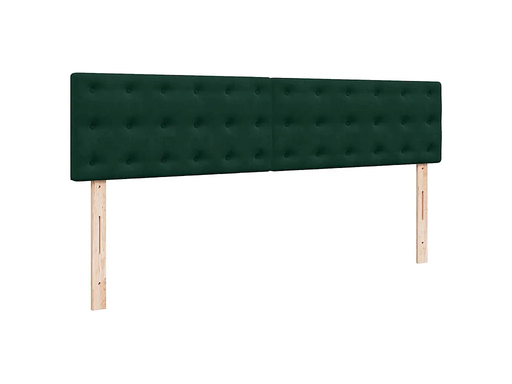 Struttura Letto Pouf con Materassi 180x200 cm Velluto