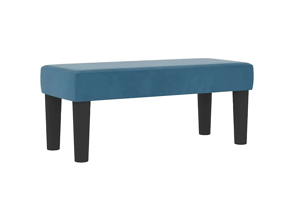 Boxspringbett mit Kopfteil Dunkelblau 200 x 90 cm Samt