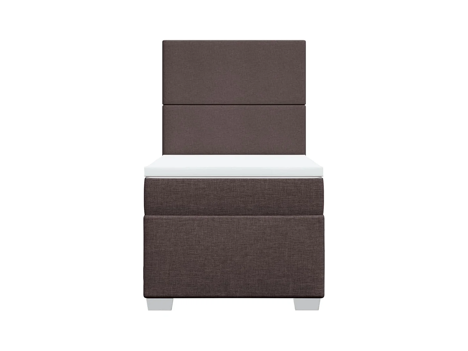 Sommier à lattes de lit avec matelas Marron foncé 90x200 cm