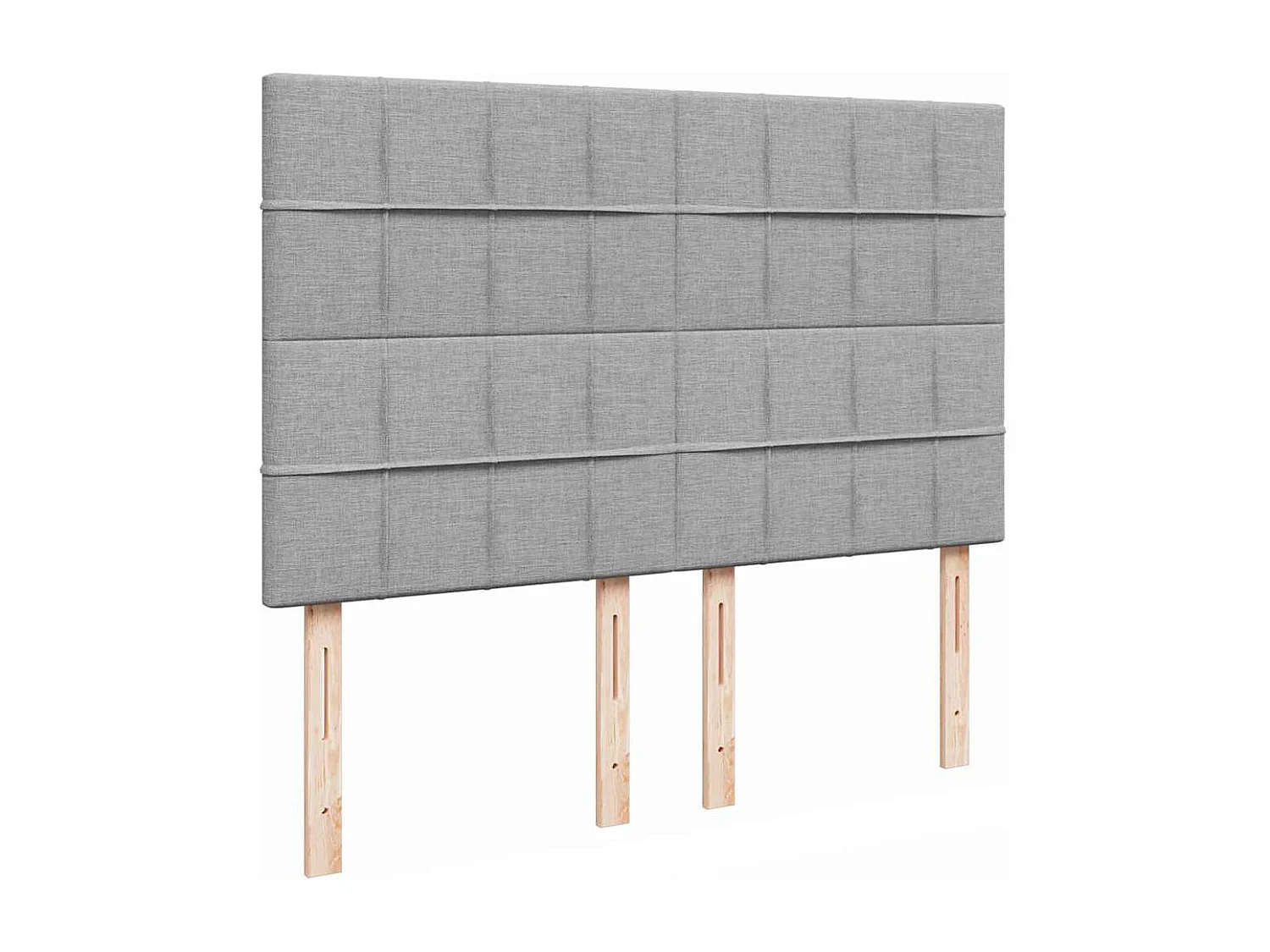 Ottoman-Bett mit Matratze Hellgrau 140x200 cm Stoff