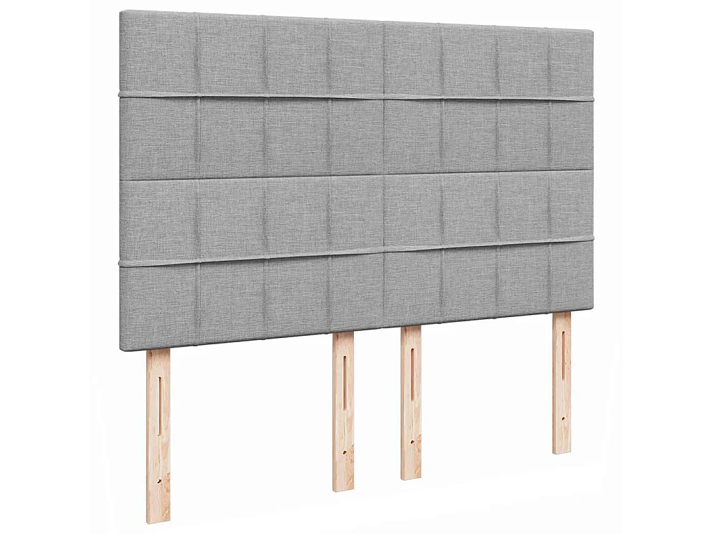 Struttura Letto Pouf con Materasso 140x200 cm in Tessuto