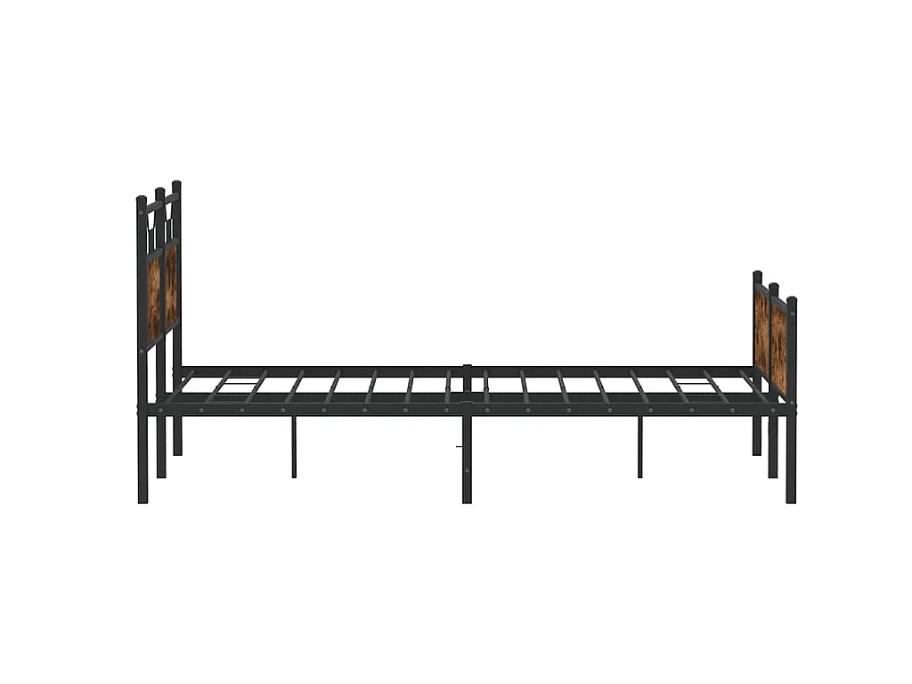 Bedframe zonder matras hout gerookt eikenkleurig 140x200 cm