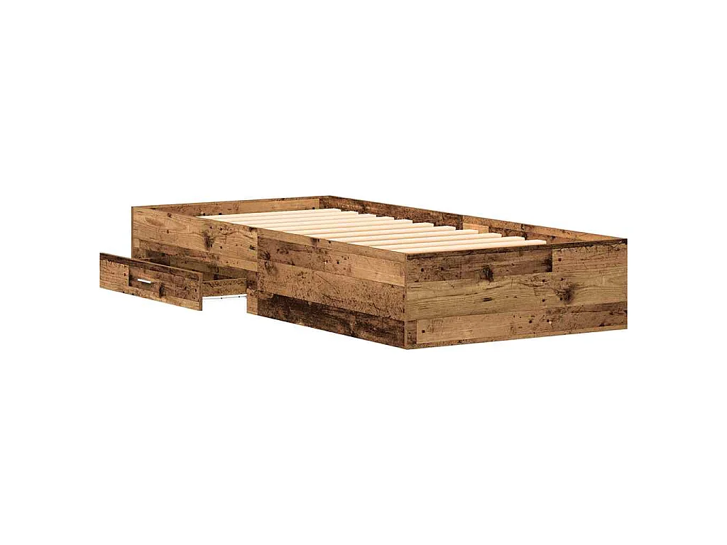 Cadre de lit Bois Ancien 90 x 200 cm Bois d'ingénierie