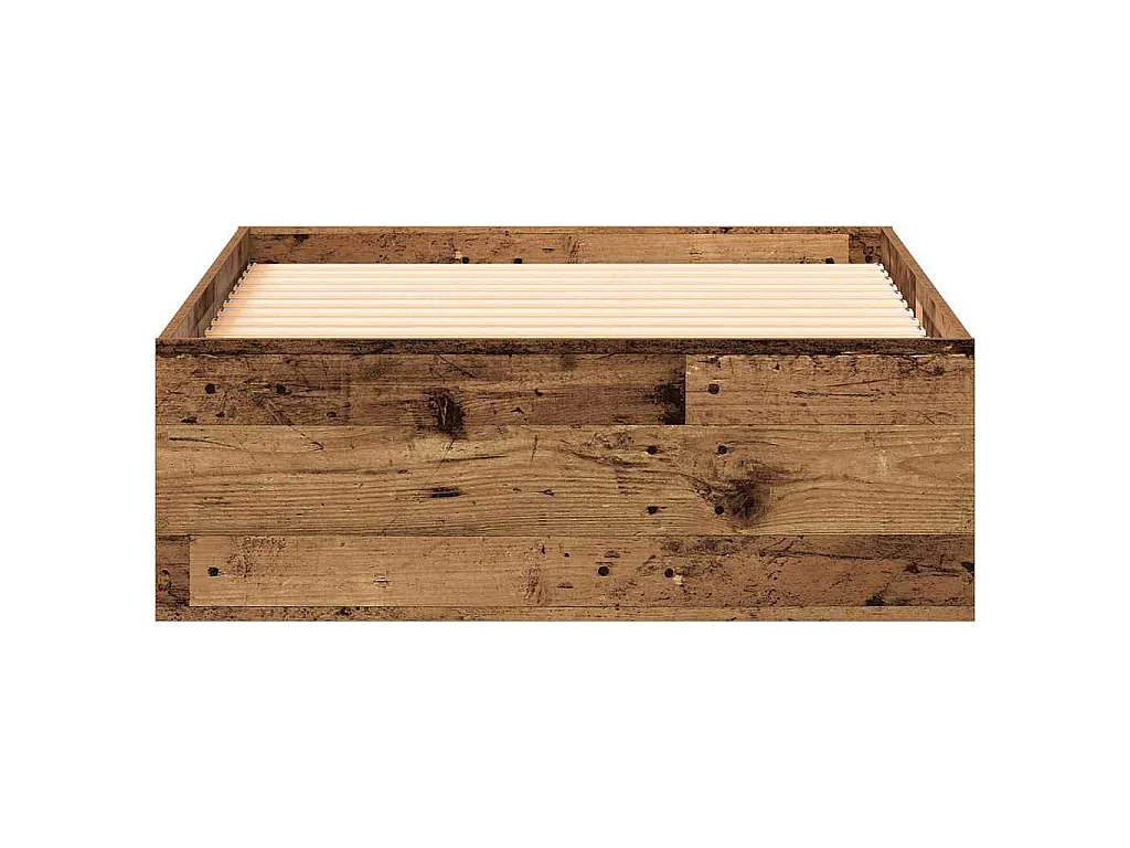 Cadre de lit Bois Ancien 90 x 200 cm Bois d'ingénierie