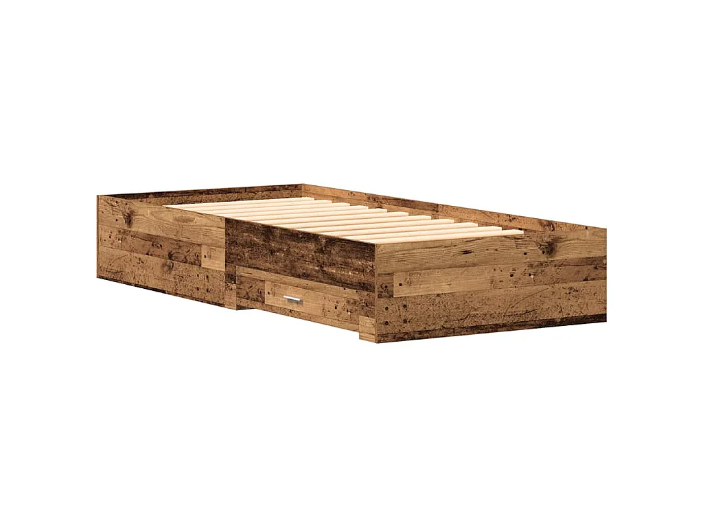 Cadre de lit Bois Ancien 90 x 200 cm Bois d'ingénierie