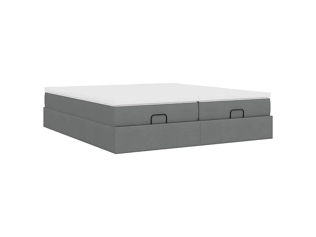 Struttura Letto Pouf con Materassi 180x200 cm in Tessuto