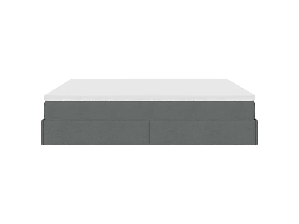 Struttura Letto Pouf con Materassi 180x200 cm in Tessuto