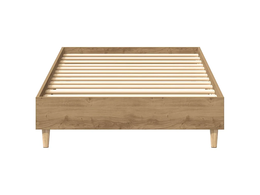 Bedframe zonder matras spaanplaat ambachtelijk eikenkleurig
