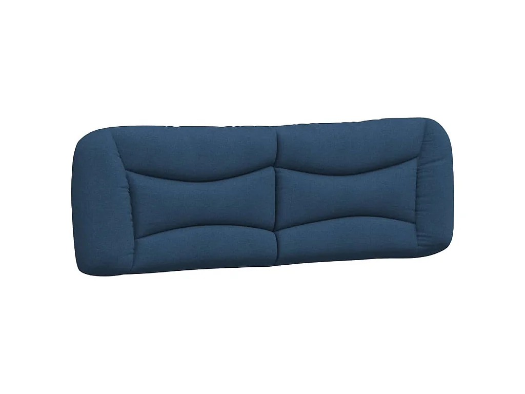 Cadre de lit avec LED sans matelas Hvar bleu 160x200 cm tissu
