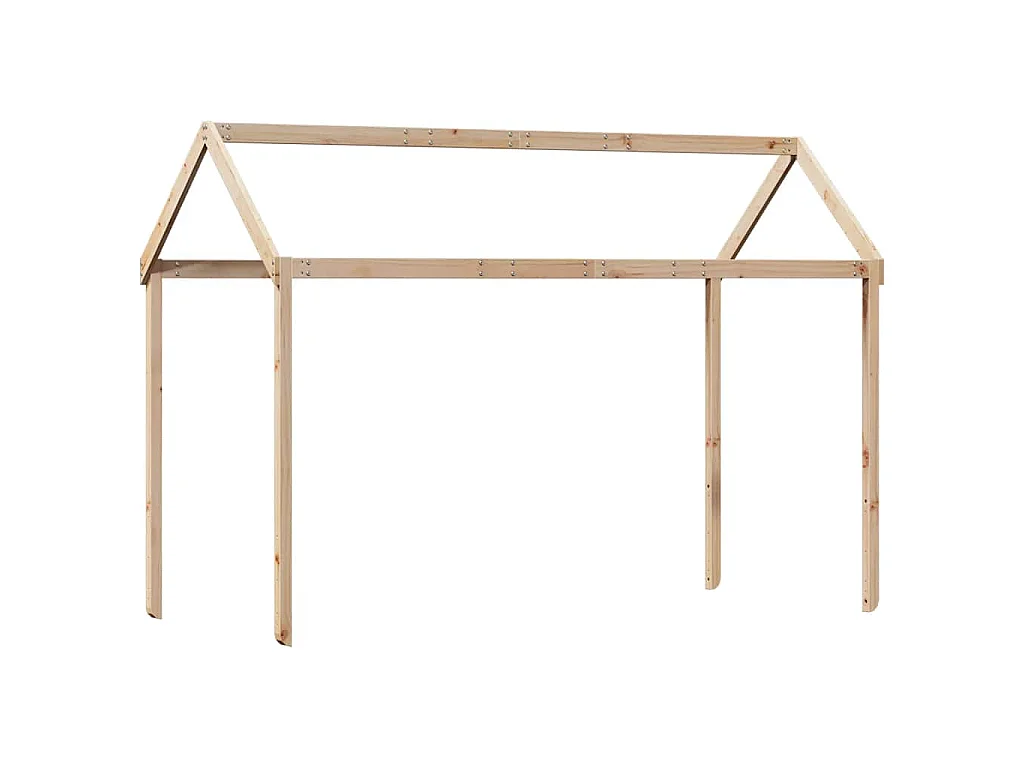 Stapelbedframe zonder matras massief grenenhout 90x200 cm