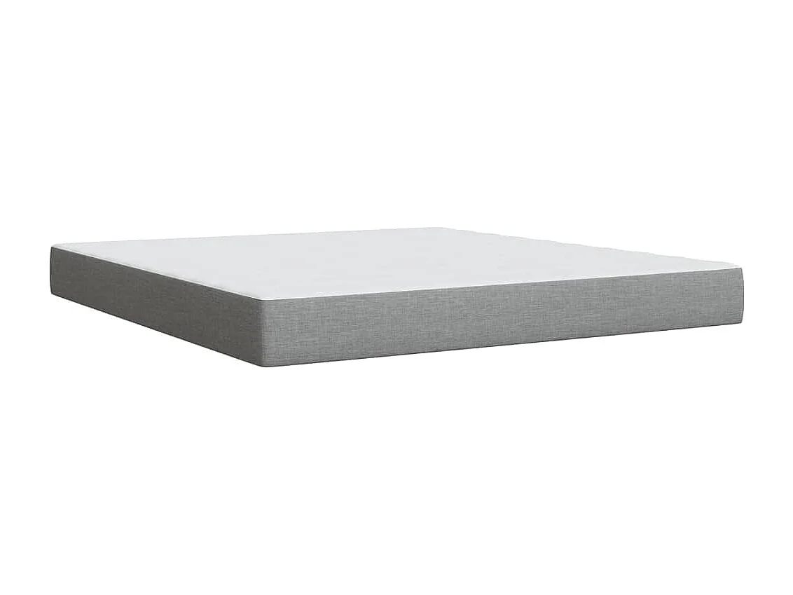 Sommier à lattes de lit avec matelas Gris clair 180x200cm Tissu