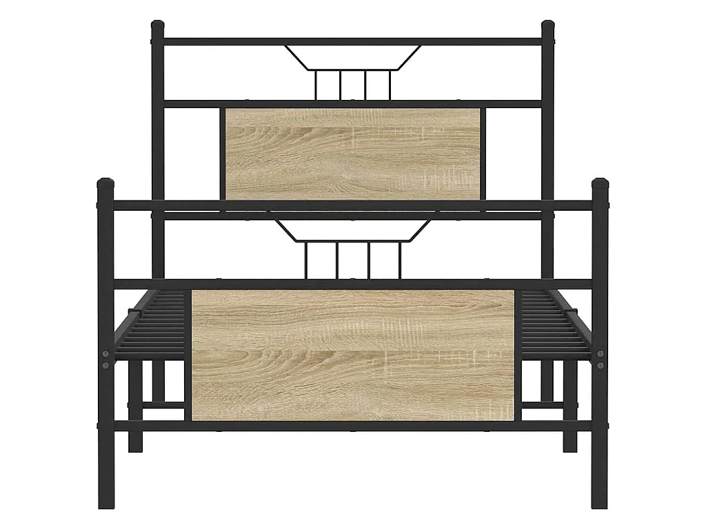 Bedframe zonder matras hout sonoma eikenkleurig 90x200 cm
