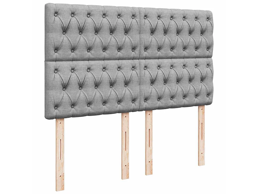 Struttura Letto Pouf con Materasso 140x200 cm in Tessuto