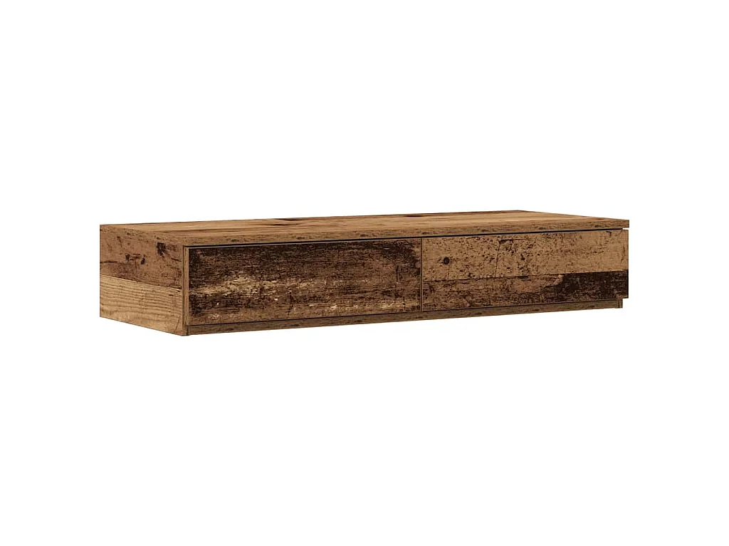 Estrado de cama com arrumação com gaveta Madeira Antiga 90 cm