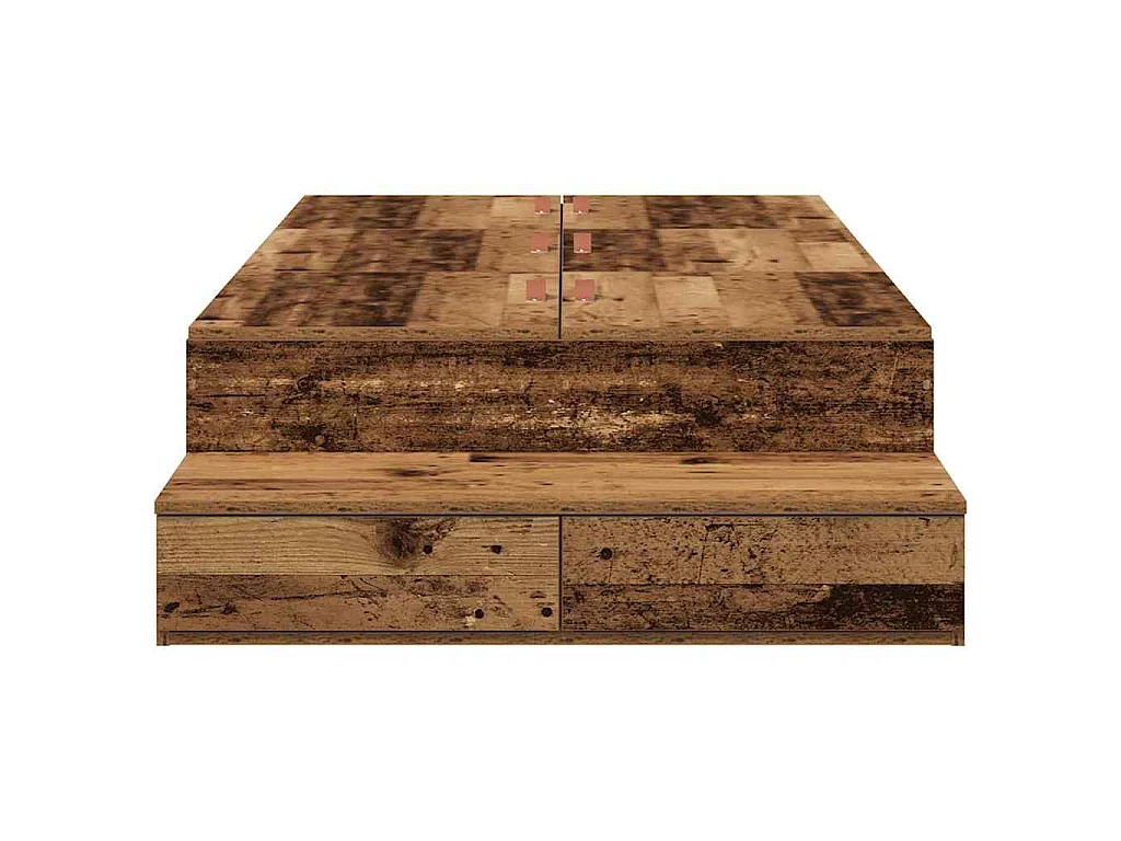 Estrado de cama com arrumação com gaveta Madeira Antiga 90 cm