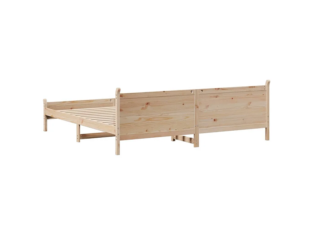 Bedframe zonder matras massief grenenhout 180x200 cm
