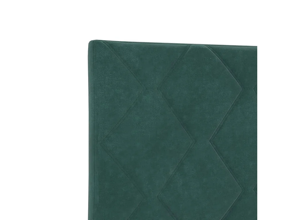 Cama tipo Box Spring Verde oscuro 90 x 190 cm Terciopelo