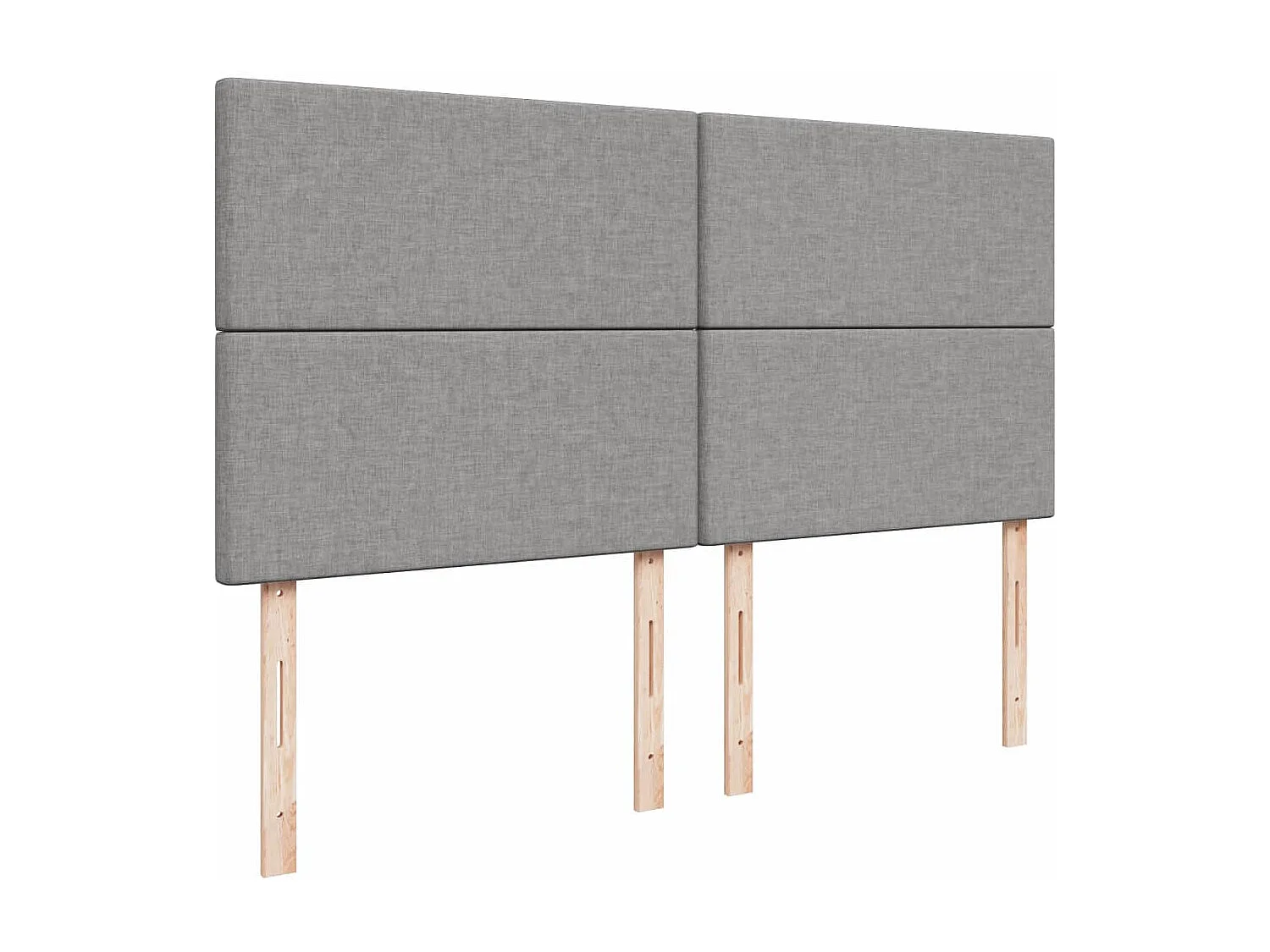 Boxspringbett mit Matratze Hellgrau 180x200 cm Stoff