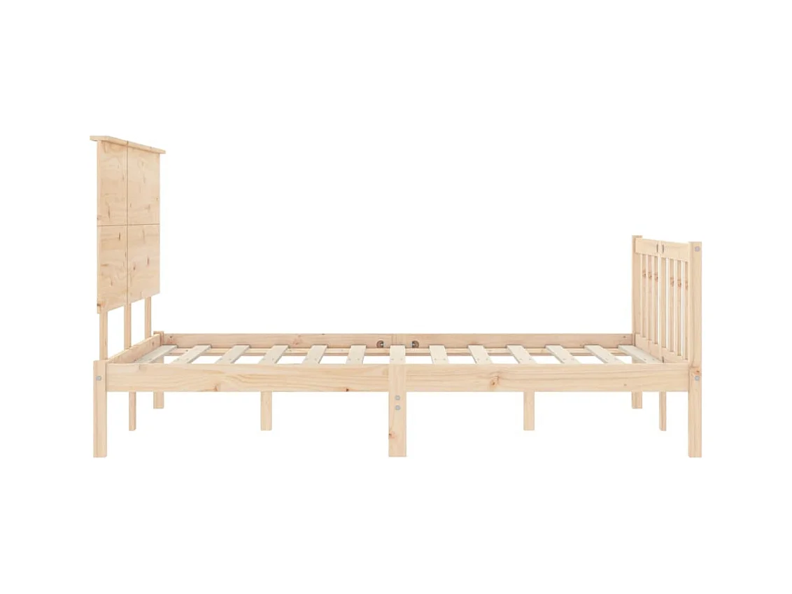 Massivholzbett ohne Matratze 140x190 cm Kiefernholz