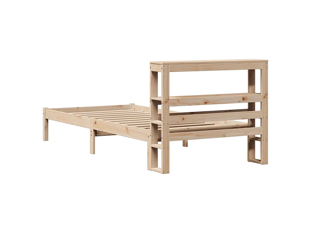Cadre de lit sans matelas 90x200 cm bois de pin massif