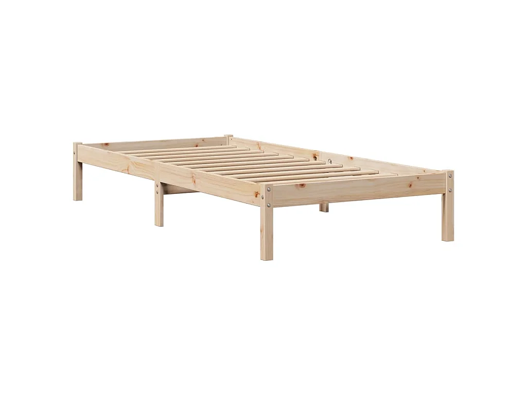 Cadre de lit sans matelas 90x200 cm bois de pin massif
