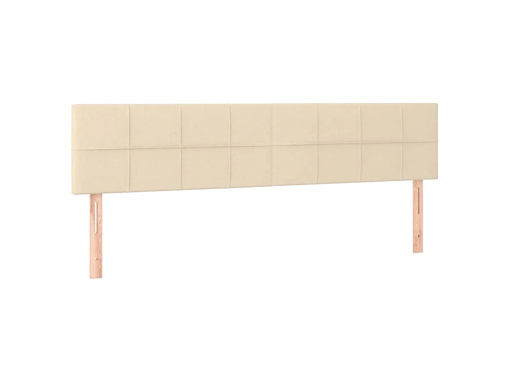 Ottoman-Bett mit Matratzen Creme 160x200 cm Stoff