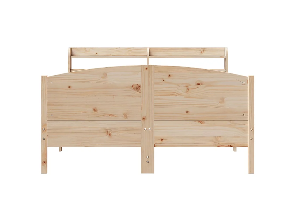 Cadre de lit sans matelas 160x200 cm bois massif de pin
