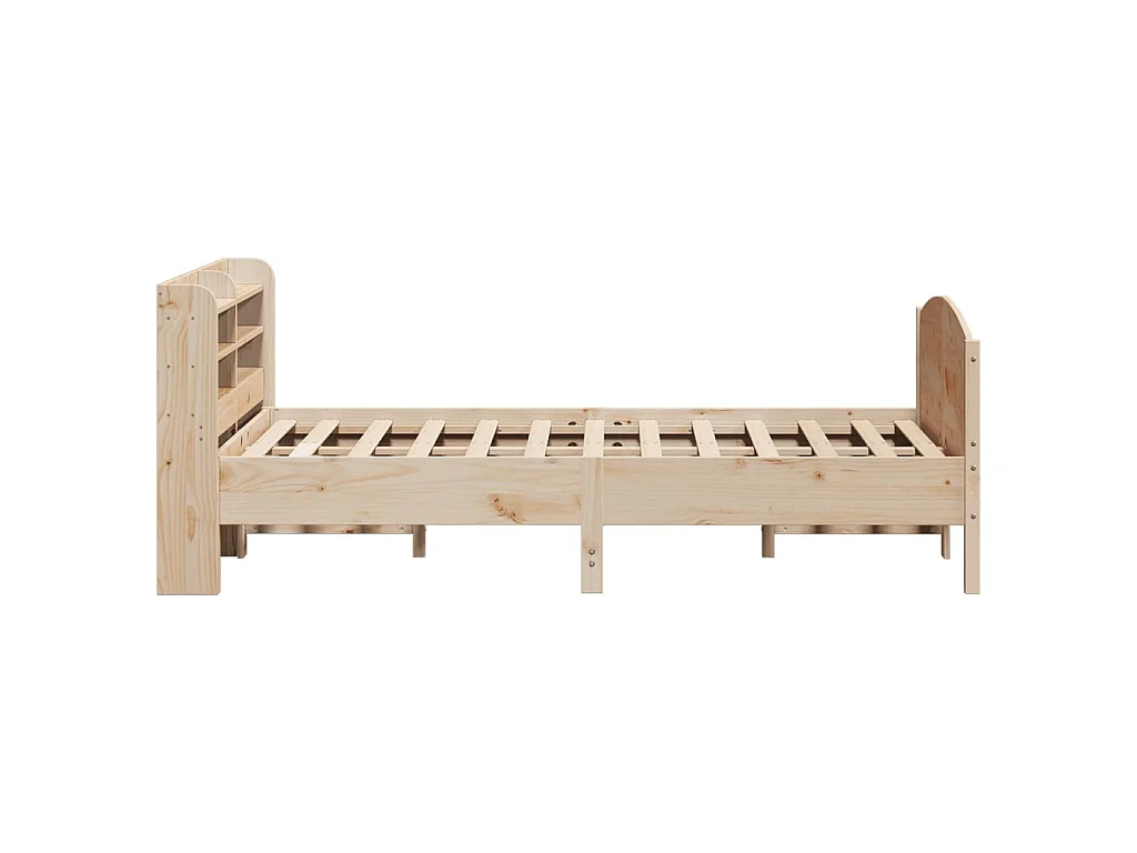Cadre de lit sans matelas 160x200 cm bois massif de pin