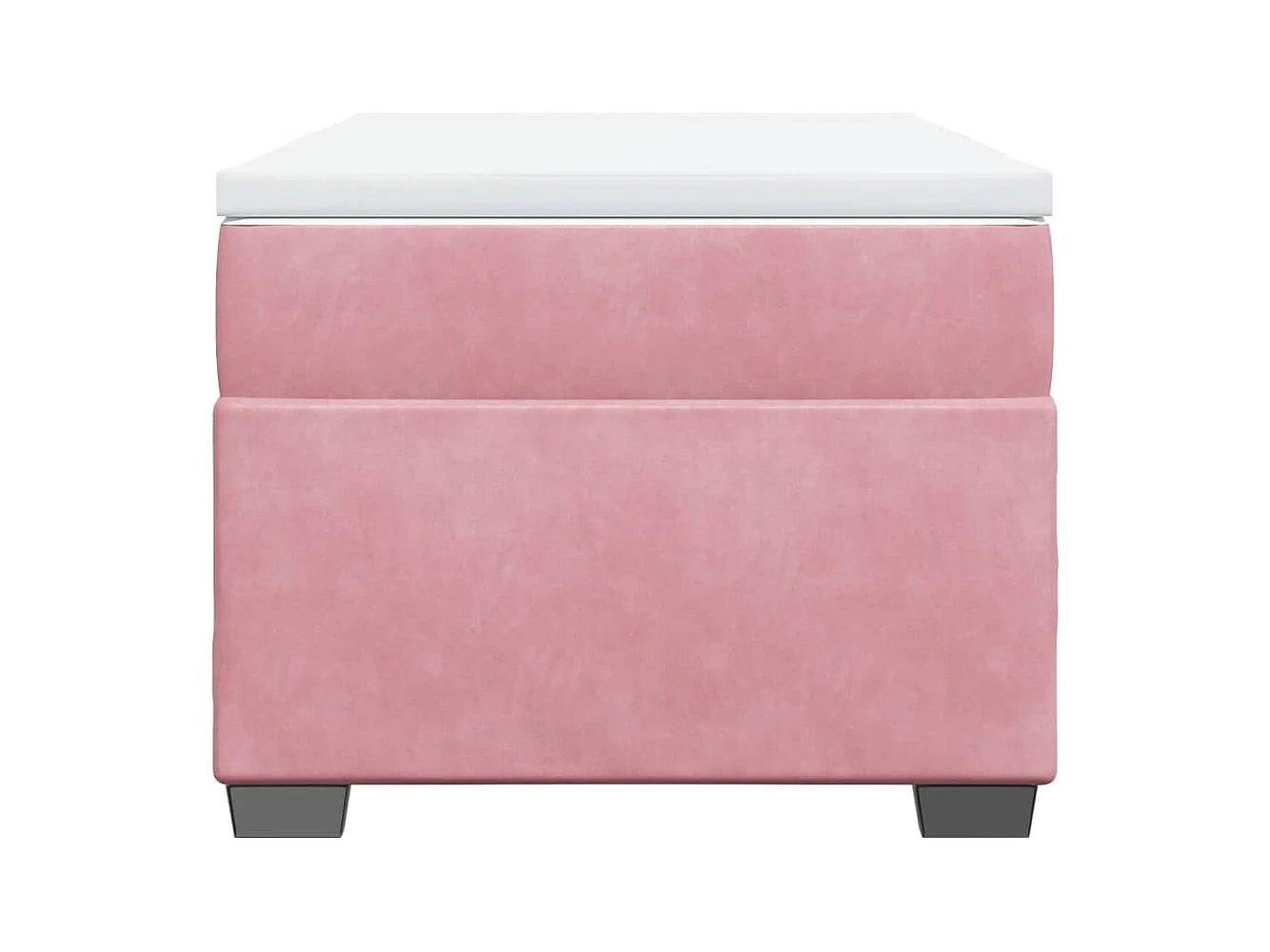 Boxspringbett mit Matratze Rosa 90x190 cm Samt