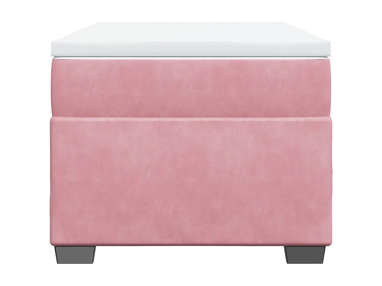 Boxspringbett mit Matratze Rosa 90x190 cm Samt