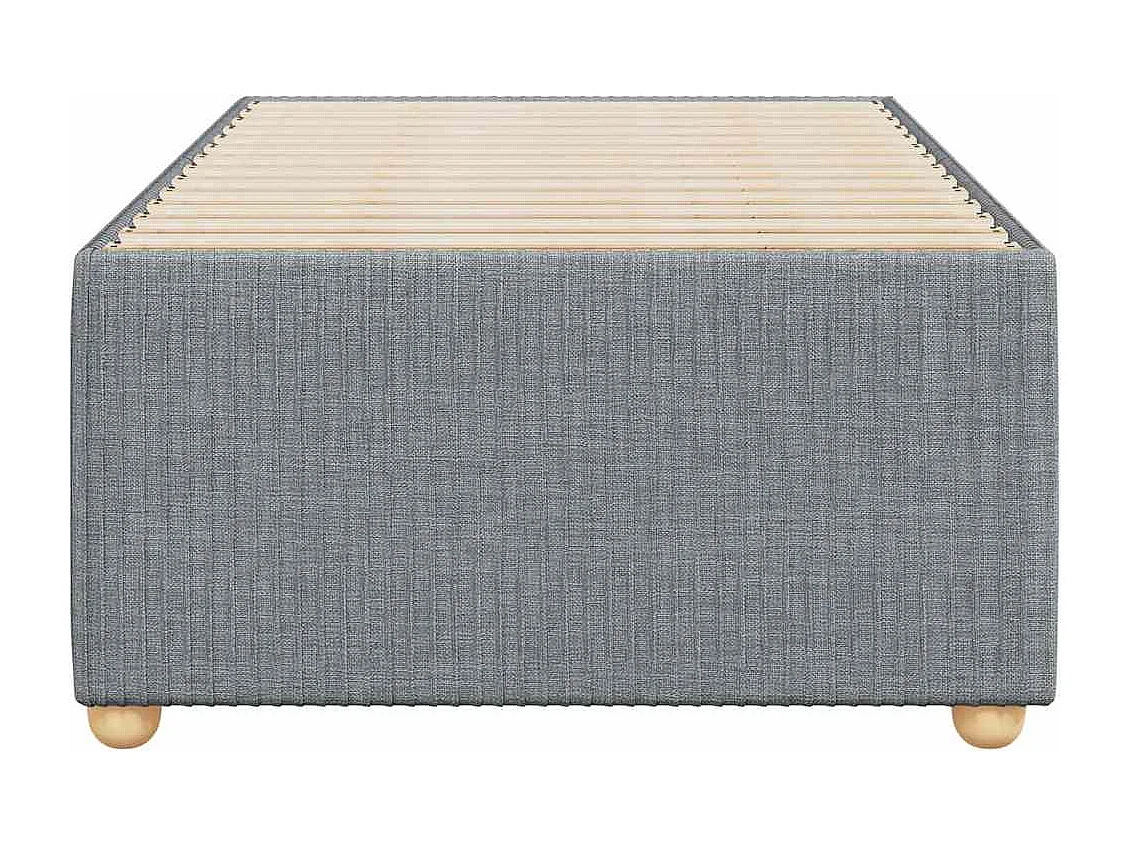 Bedframe zonder matras 100x200 cm stof lichtgrijs