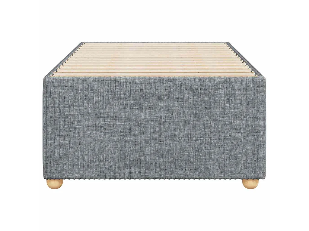 Bedframe zonder matras 100x200 cm stof lichtgrijs