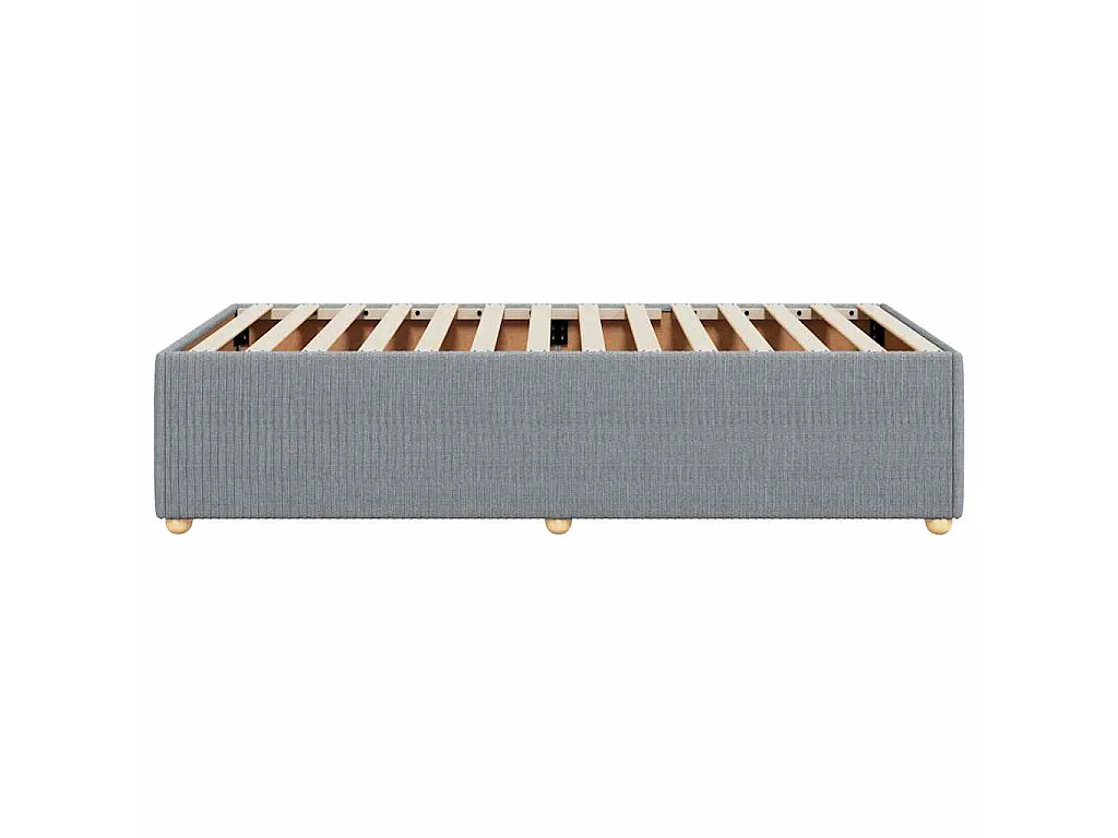 Bedframe zonder matras 100x200 cm stof lichtgrijs